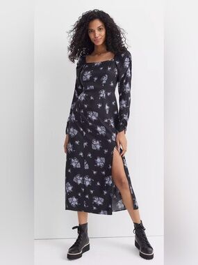 Anthropologie Maeve Hedy Floral Midi Dress Size 8